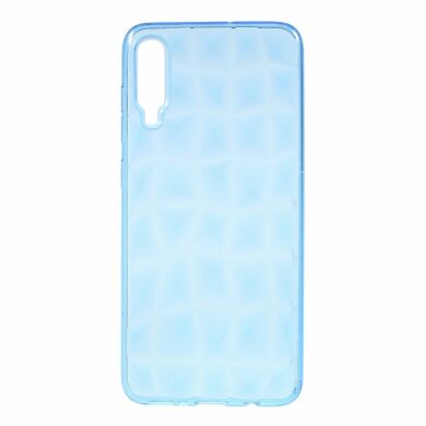 Силиконовый чехол Deexe 3D Diamond Texture для Samsung Galaxy A70 (A705) - Blue
