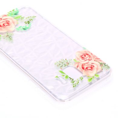 Силіконовий чохол UniCase 3D Diamond Pattern для Samsung Galaxy J2 Core (J260) - Pink Flower