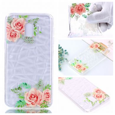 Силіконовий чохол UniCase 3D Diamond Pattern для Samsung Galaxy J2 Core (J260) - Pink Flower