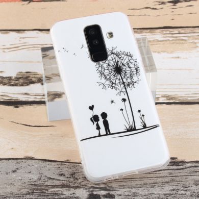 Силиконовый (TPU) чехол Deexe Life Style для Samsung Galaxy A6+ 2018 (A605) - Lovers and Dandelion