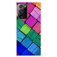 Силіконовий (TPU) чохол Deexe Life Style для Samsung Galaxy Note 20 Ultra (N985) - Colorful Squares
