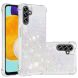 Силиконовый (TPU) чехол Deexe Liquid Glitter для Samsung Galaxy A13 5G (A136) / A04s (A047) - Shiny Hearts. Фото 1 из 7