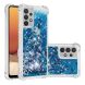 Силиконовый (TPU) чехол Deexe Liquid Glitter для Samsung Galaxy A32 (А325) - Blue Hearts. Фото 1 из 7