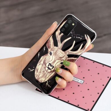 Силиконовый (TPU) чехол Deexe LumiCase для Samsung Galaxy A02s (A025) - Deer