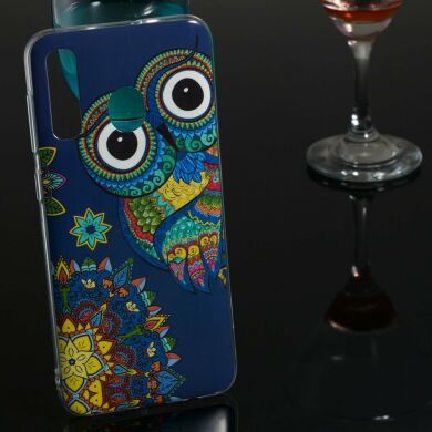 Силіконовий (TPU) чохол Deexe LumiCase для Samsung Galaxy A50 (A505) - Owl Pattern
