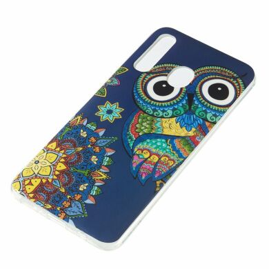 Силіконовий (TPU) чохол Deexe LumiCase для Samsung Galaxy A50 (A505) - Owl Pattern