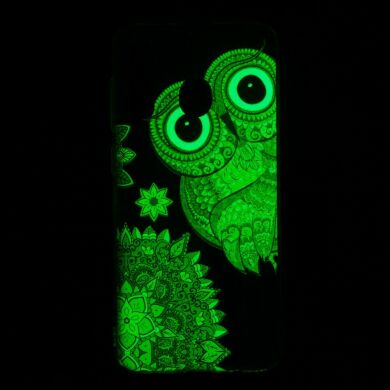 Силіконовий (TPU) чохол Deexe LumiCase для Samsung Galaxy A50 (A505) - Owl Pattern