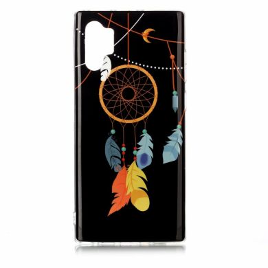 Силиконовый (TPU) чехол Deexe LumiCase для Samsung Galaxy Note 10+ (N975) - Feather Dream Catcher