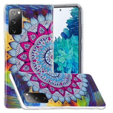 Силиконовый (TPU) чехол Deexe LumiCase для Samsung Galaxy S20 FE (G780) - Flower Pattern