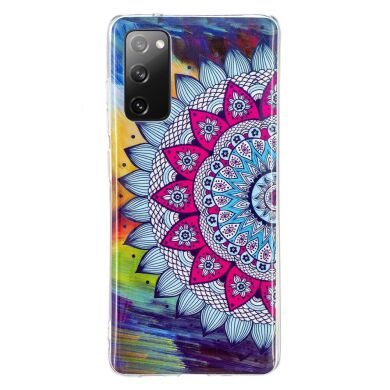 Силиконовый (TPU) чехол Deexe LumiCase для Samsung Galaxy S20 FE (G780) - Flower Pattern