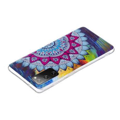 Силиконовый (TPU) чехол Deexe LumiCase для Samsung Galaxy S20 FE (G780) - Flower Pattern