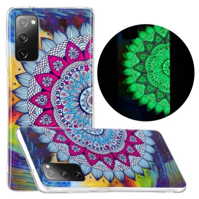 Силіконовий (TPU) чохол Deexe LumiCase для Samsung Galaxy S20 FE (G780) - Flower Pattern