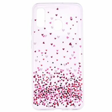 Силиконовый (TPU) чехол Deexe Pretty Glossy для Samsung Galaxy A30 (A305) - Pretty Hearts