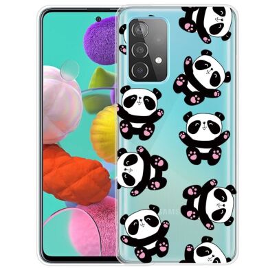 Силиконовый (TPU) чехол Deexe Pretty Glossy для Samsung Galaxy A33 - Panda