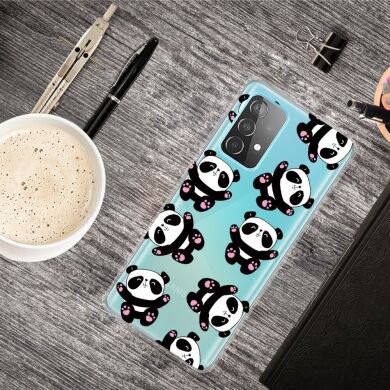 Силиконовый (TPU) чехол Deexe Pretty Glossy для Samsung Galaxy A33 - Panda