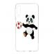 Силиконовый (TPU) чехол Deexe Pretty Glossy для Samsung Galaxy A7 2018 (A750) - Panda Playing Football. Фото 2 из 7