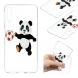 Силиконовый (TPU) чехол Deexe Pretty Glossy для Samsung Galaxy A7 2018 (A750) - Panda Playing Football. Фото 1 из 7