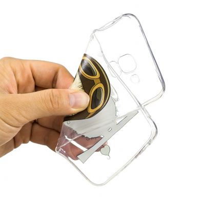 Силиконовый (TPU) чехол Deexe Pretty Glossy для Samsung Galaxy J6 2018 (J600) - Owl