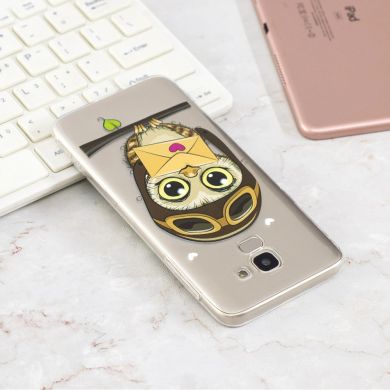 Силіконовий (TPU) чохол Deexe Pretty Glossy для Samsung Galaxy J6 2018 (J600) - Owl
