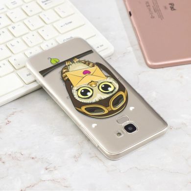 Силиконовый (TPU) чехол Deexe Pretty Glossy для Samsung Galaxy J6 2018 (J600) - Owl