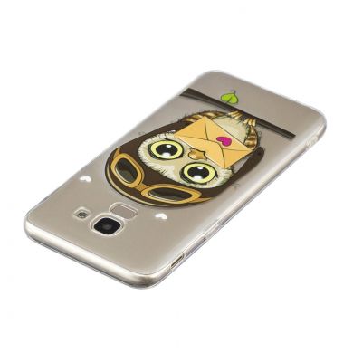 Силиконовый (TPU) чехол Deexe Pretty Glossy для Samsung Galaxy J6 2018 (J600) - Owl