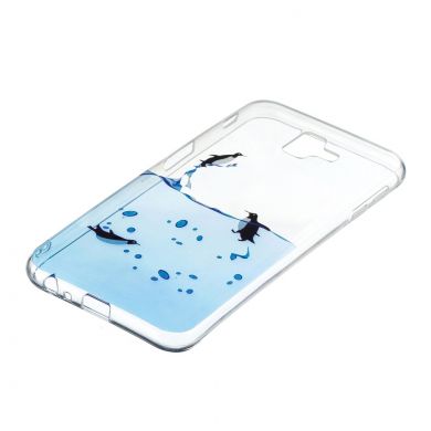 Силиконовый (TPU) чехол Deexe Pretty Glossy для Samsung Galaxy J6+ (J610) - Lovely Penguin