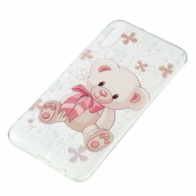 Силиконовый (TPU) чехол Deexe Pretty Glossy для Samsung Galaxy M10 (M105) - Bear