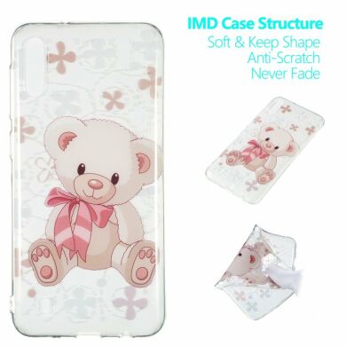 Силиконовый (TPU) чехол Deexe Pretty Glossy для Samsung Galaxy M10 (M105) - Bear