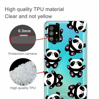 Силиконовый (TPU) чехол Deexe Pretty Glossy для Samsung Galaxy S20 Plus (G985) - Panda