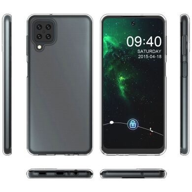 Силиконовый (TPU) чехол Deexe UltraThin для Samsung Galaxy A12 (A125) / A12 Nacho (A127) - Transparent
