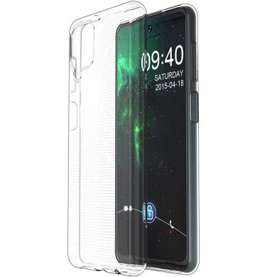 Силиконовый (TPU) чехол Deexe UltraThin для Samsung Galaxy A12 (A125) / A12 Nacho (A127) - Transparent
