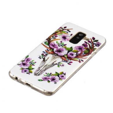 Силіконовий (TPU) Deexe LumiCase для Samsung Galaxy A6+ 2018 (A605) - Flowered Elk