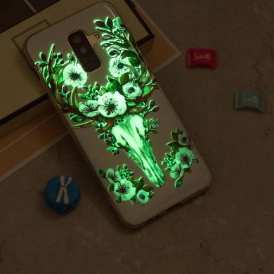 Силиконовый (TPU) Deexe LumiCase для Samsung Galaxy A6+ 2018 (A605) - Flowered Elk