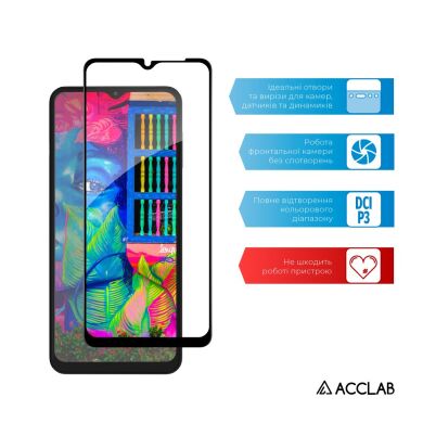 Защитное стекло ACCLAB Full Glue для Samsung Galaxy A04s (A047) - Black