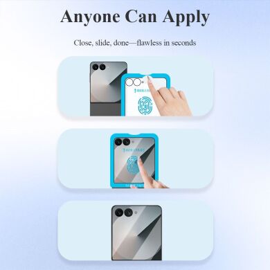 Защитное стекло LEREACH Tempered Glass Full Screen Protector для Samsung Galaxy Flip 8 / Flip7 - Black
