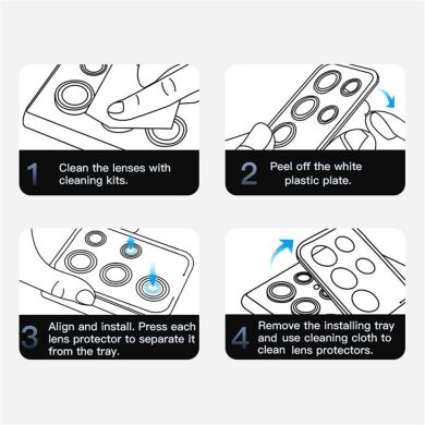 Защитное стекло на камеру RURIHAI Lens Protector для Samsung Galaxy S26 Plus (S947) / Galaxy S26 (S942) - Titanium