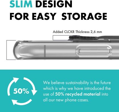 Защитный чехол CLCKR Stand & Grip Case для Samsung Galaxy S23 Plus (S916) 52965 - Clear / Black