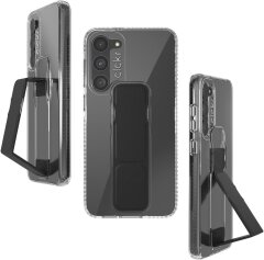 Защитный чехол CLCKR Stand & Grip Case для Samsung Galaxy S23 Plus (S916) 52965 - Clear / Black