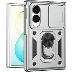 Защитный чехол Deexe Armor Shield (FF) для Samsung Galaxy Fold 8 - Silver