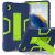 Защитный чехол Deexe Color Kickstand для Samsung Galaxy Tab A11 (X130/135) - Navy Blue / Yellow Green