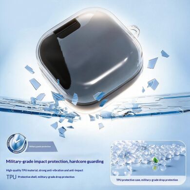 Защитный чехол Deexe Crystal Case для Samsung Galaxy Buds 4 / Buds 4 Pro - Transparent