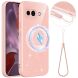 Захисний чохол Deexe Glitter Case with MagSafe для Samsung Galaxy S26 (S942) - Pink