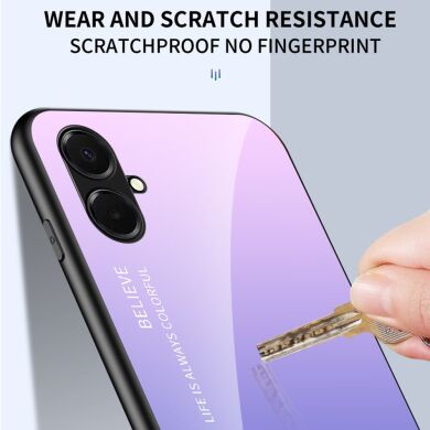 Защитный чехол Deexe Gradient Color для Samsung Galaxy A07 (A075) - Purple