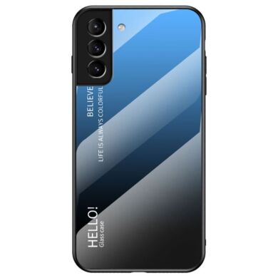 Захисний чохол Deexe Gradient Color для Samsung Galaxy S22 - Black / Blue