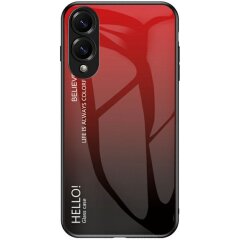 Защитный чехол Deexe Gradient Color для Samsung Galaxy S25 Edge (S937) - Red / Black