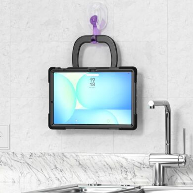 Защитный чехол Deexe Hand Grip для Samsung Galaxy Tab S10 FE Plus - Navy Blue