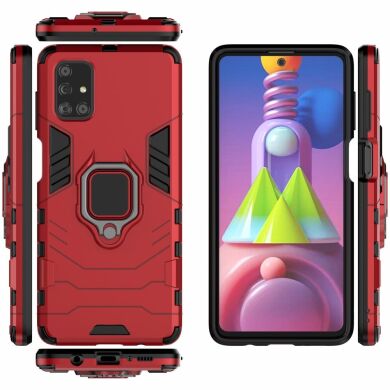 Защитный чехол Deexe Hybrid Case для Samsung Galaxy M51 (M515) - Red
