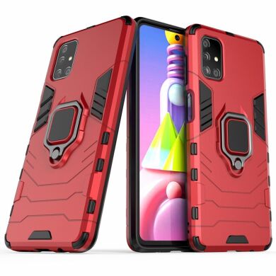 Захисний чохол Deexe Hybrid Case для Samsung Galaxy M51 (M515) - Red