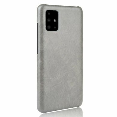Защитный чехол Deexe Leather Back Cover для Samsung Galaxy A51 (A515) - Grey