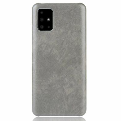 Защитный чехол Deexe Leather Back Cover для Samsung Galaxy A51 (A515) - Grey